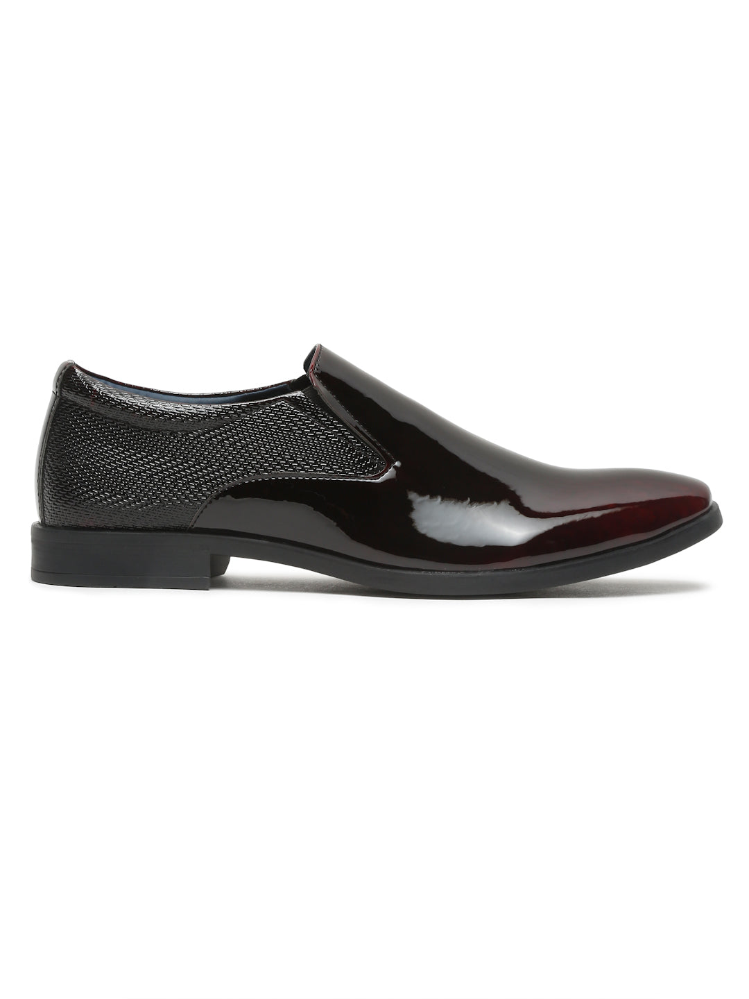 Kosher Wine Color Slip-on Formal Shoes