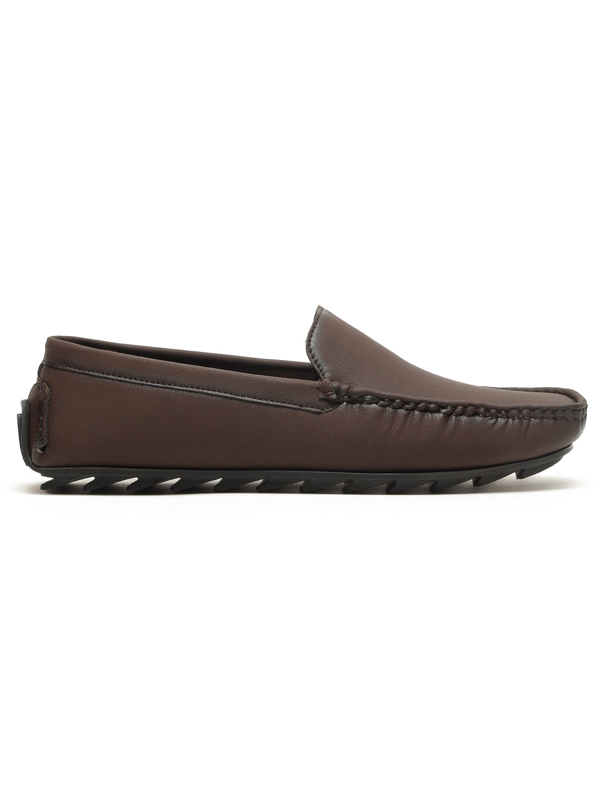 KOSHER Men's Brown Synthetic Leather Premium Driving Loafers & Casual Slip-On