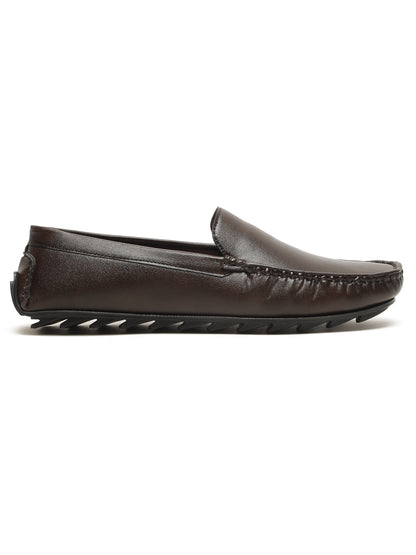 KOSHER Premium Brown Synthetic Leather Driving Loafers for Men – Lightweight, Comfortable Slip-On