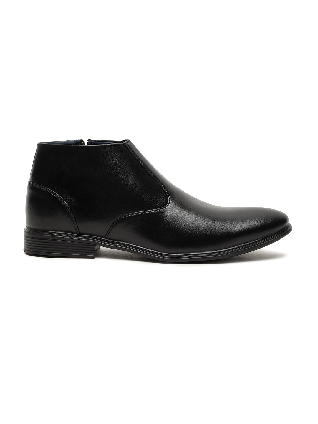 Kosher Black color Slip-on Zip/Boot Shoes For Men