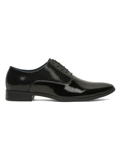 Kosher Black Color Lace-up Formal Shoes