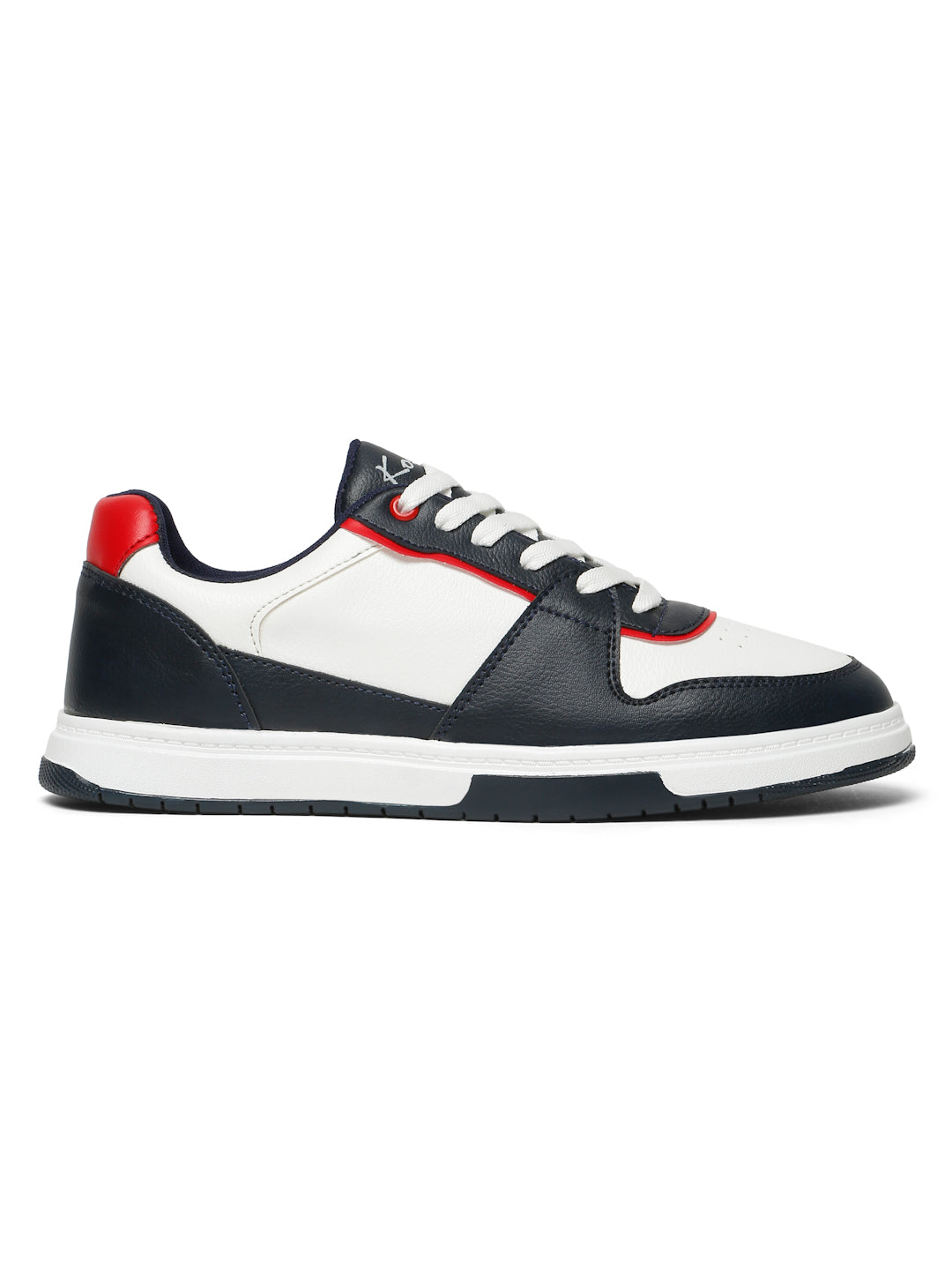 Kosher Men’s Retro Court Sneakers – Navy, White & Red