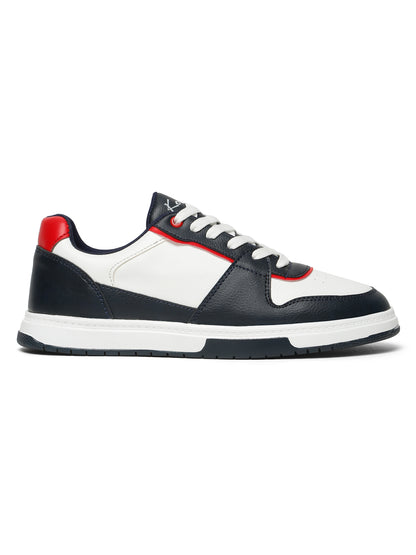 Kosher Men’s Retro Court Sneakers – Navy, White & Red