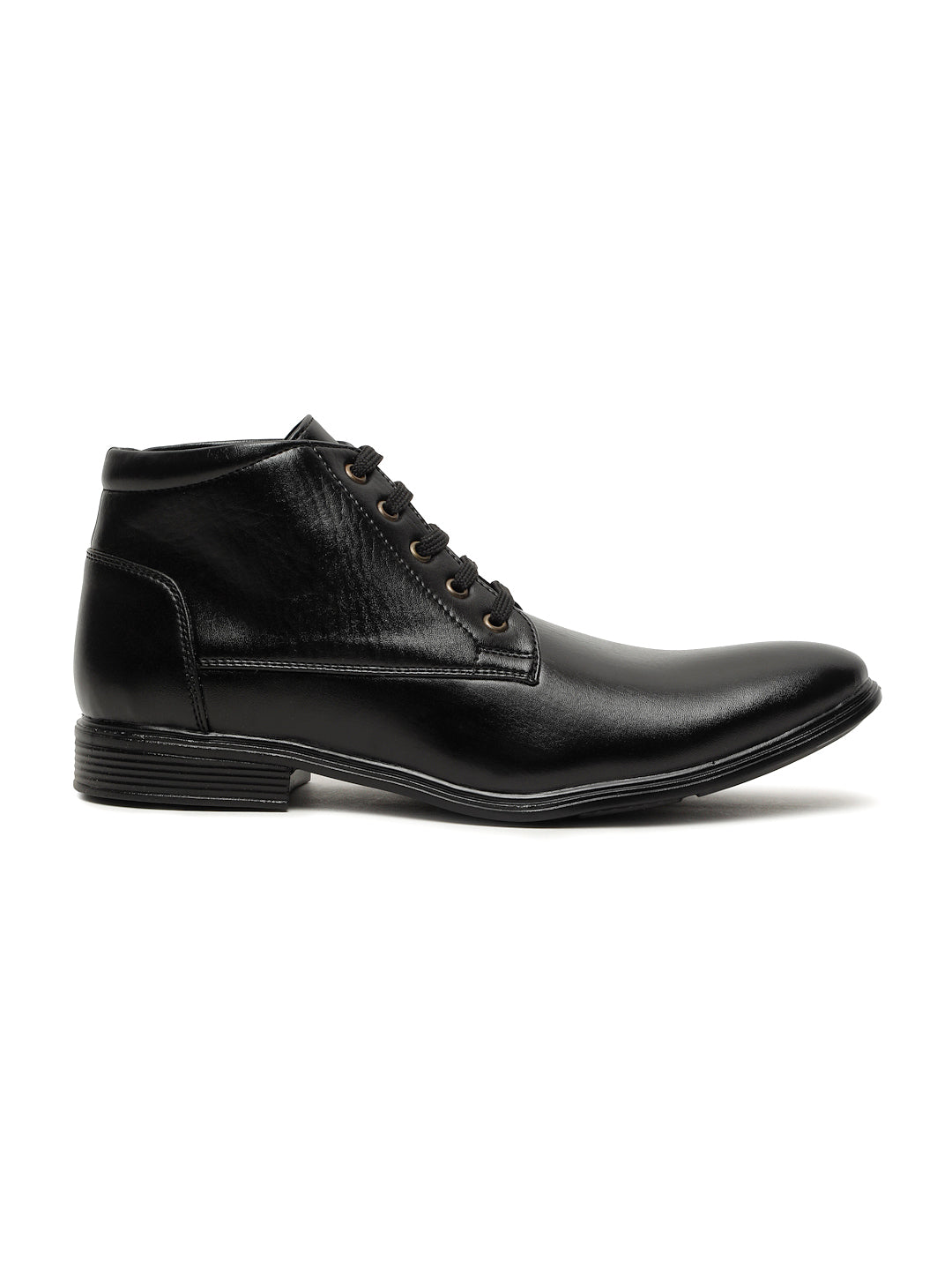 Kosher Black color Lace-up Boot Shoes For Men