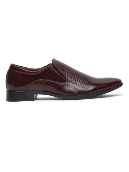 Kosher Cherry Colour Slip on Formal Shoes