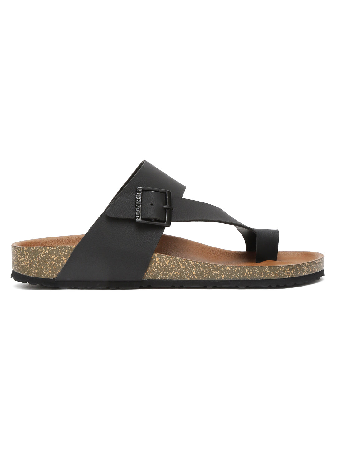 Kosher Black Color Men's Casual Sandal, Slipper