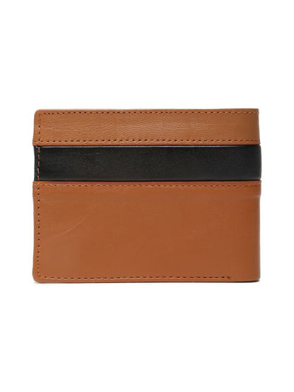 KOSHER Tan Color Premium Soft Leather With Zipp Coin Pocket Wallet for Men's