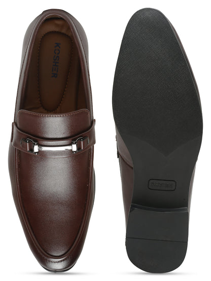 Kosher Brown Color Slip-on Formal Shoes