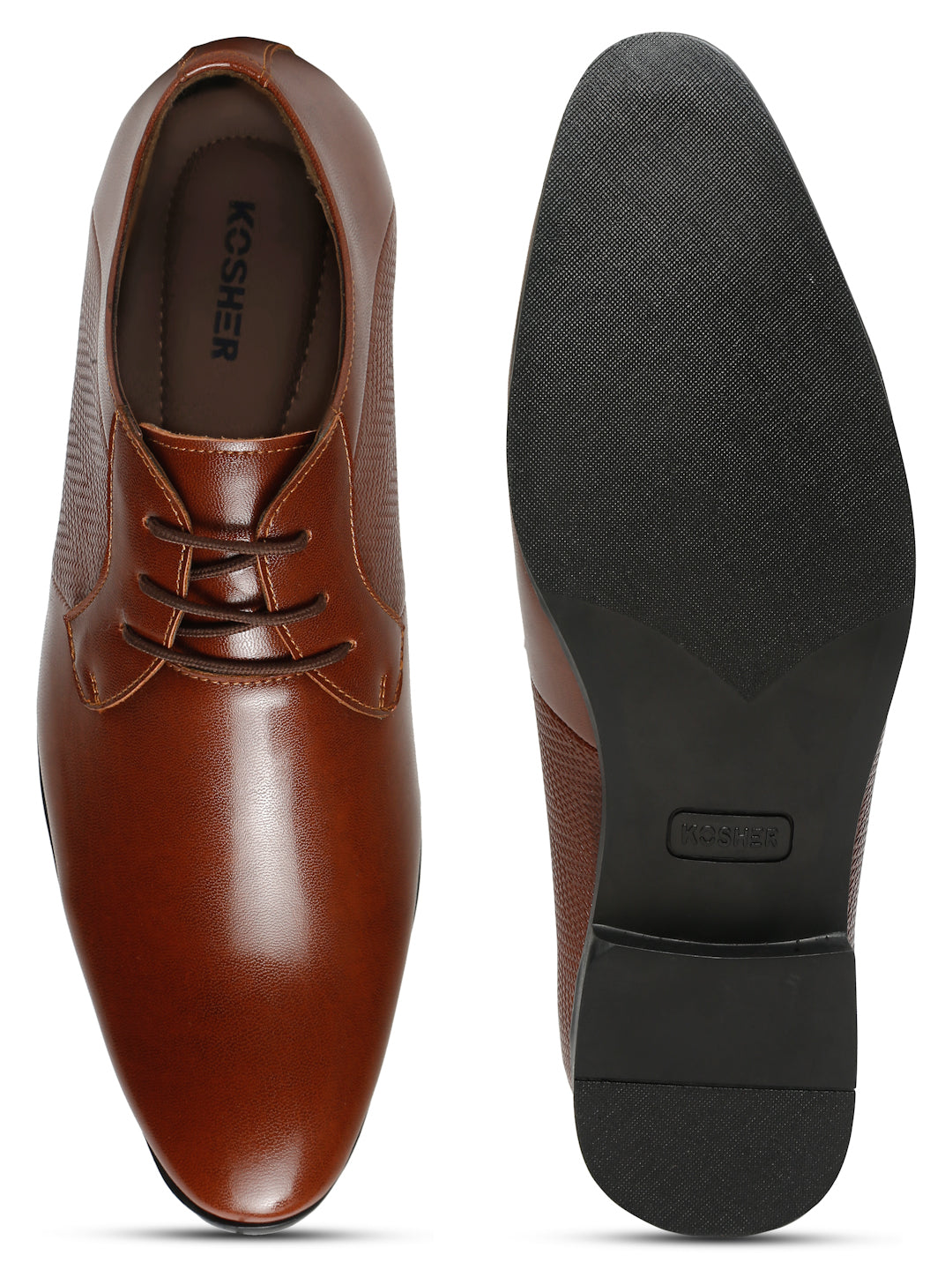 Kosher Tan Color lace-up Formal Shoes