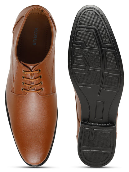 Kosher Tan Color Lace-up Formal Shoes