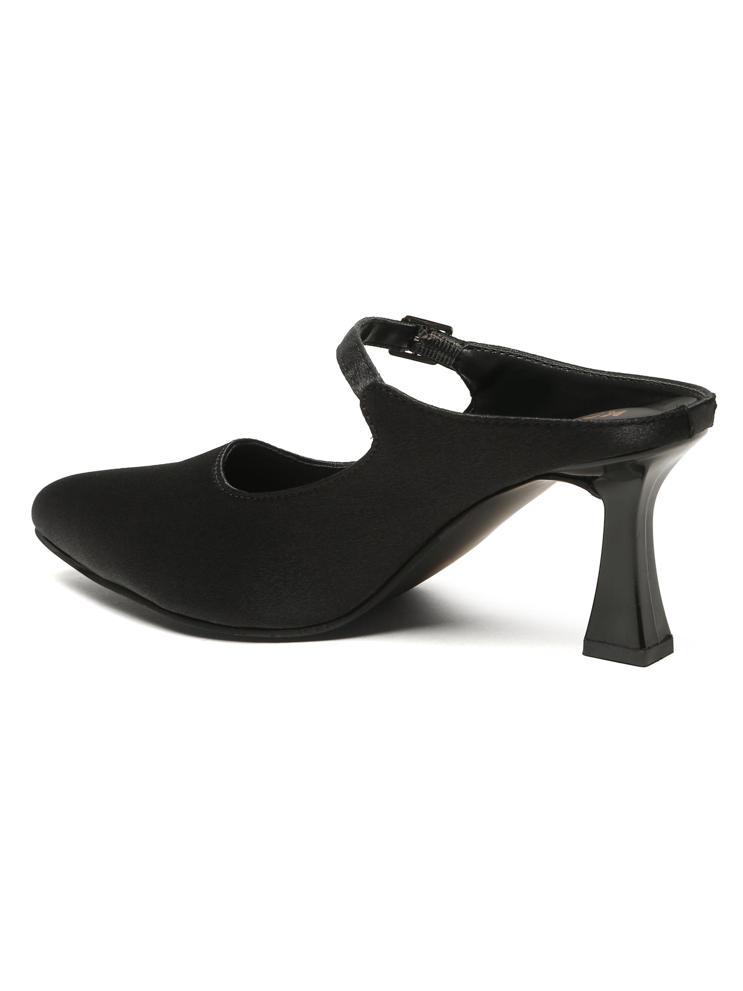 Kosher Women's Green Mules Heels – Elegant Pointed Toe Slip-On Pumps