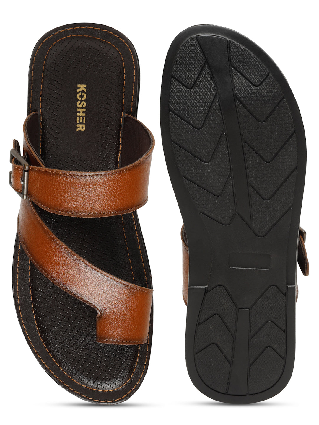 Kosher Tan Men's formal slipper