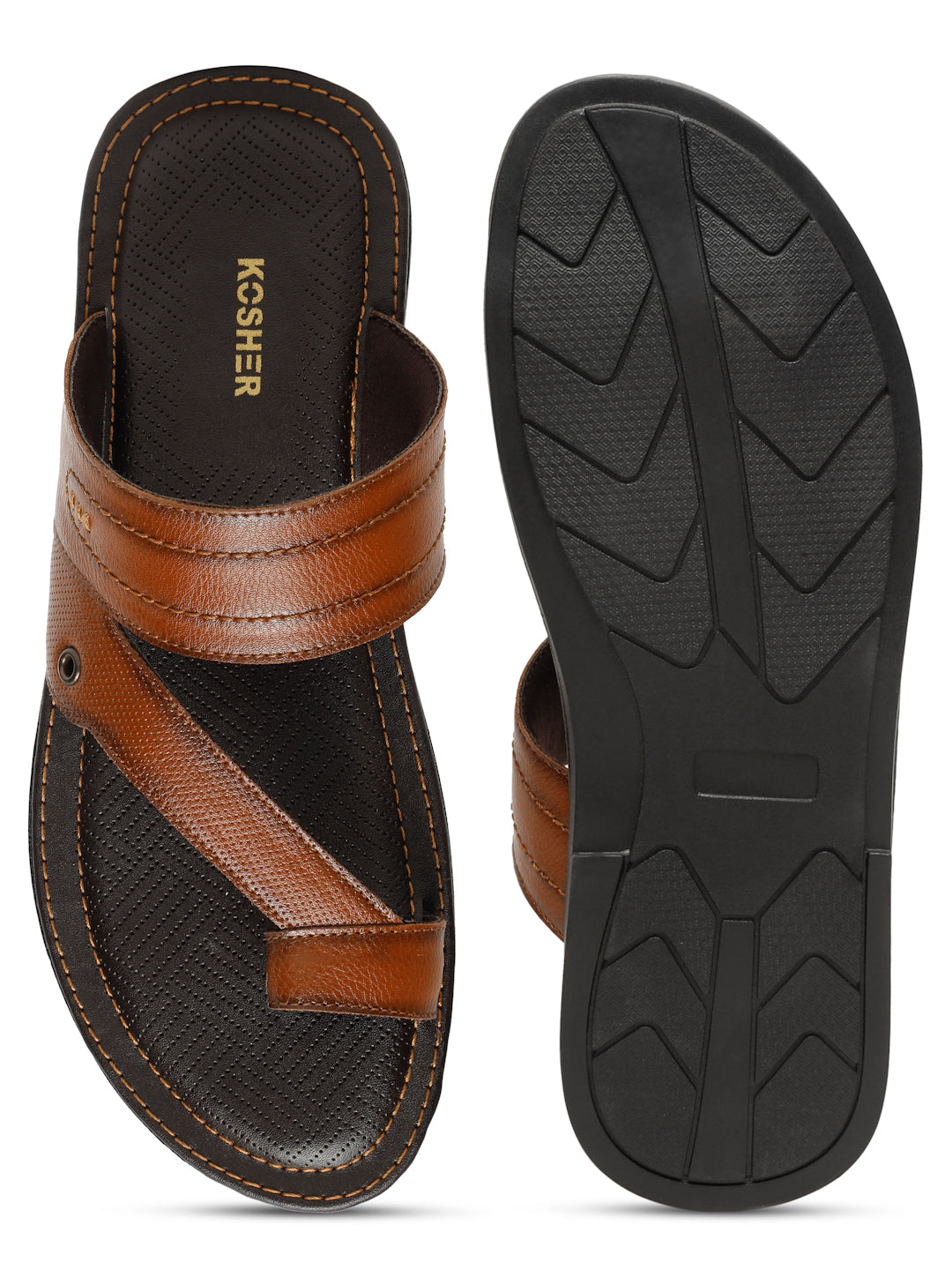 Kosher Tan Men's formal slipper
