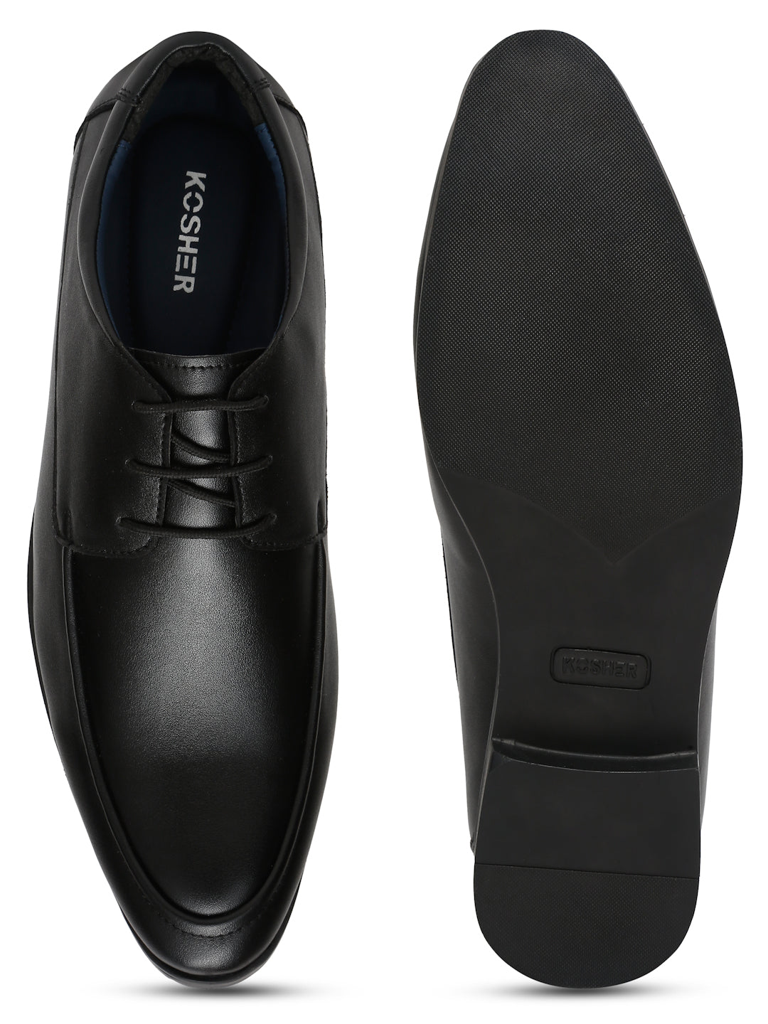 Kosher Black Color lace-up Formal Shoes