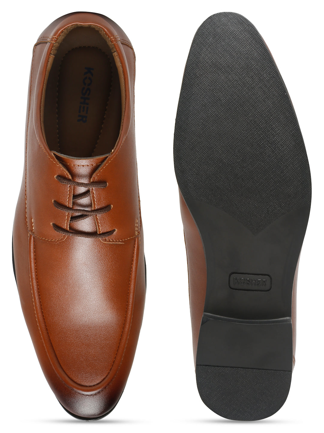 Kosher Tan Color lace-up Formal Shoes