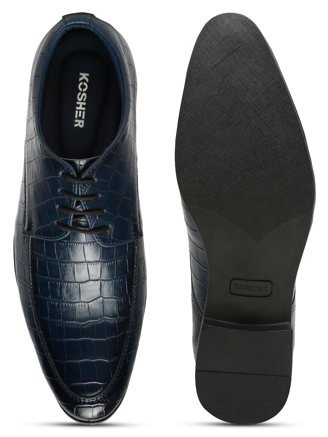 Kosher Navy Color lace-up Formal Shoes