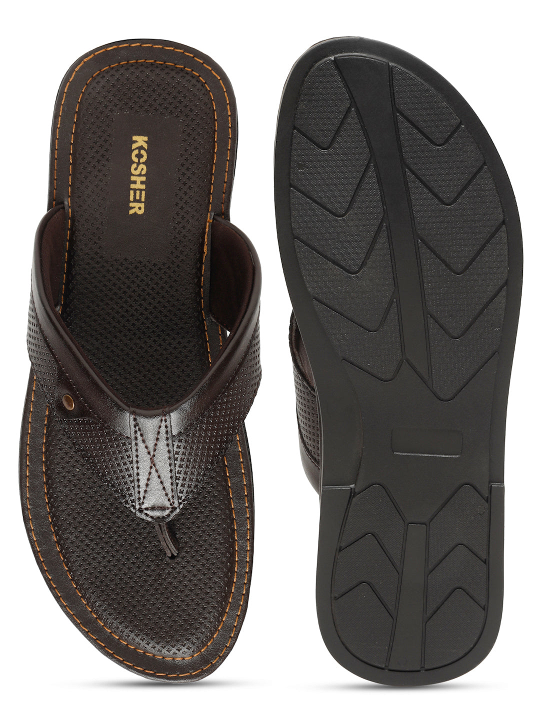 Kosher Brown Men's formal slipper