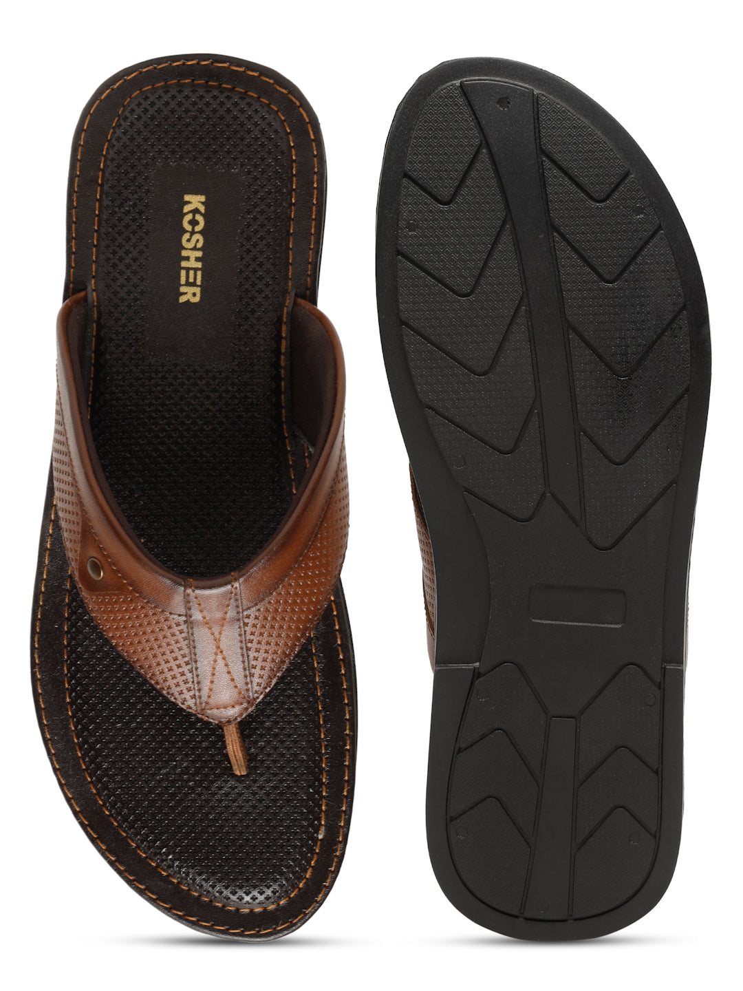 Kosher Tan Men's formal slipper