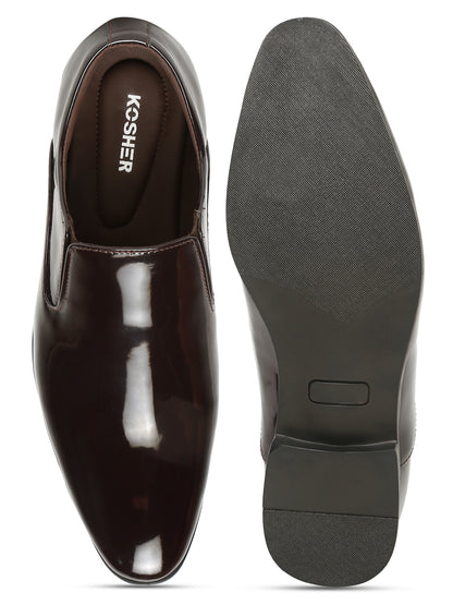 Kosher P.brown Color Slip-on Formal Shoes