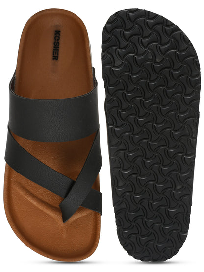 Kosher Black color casual slipper