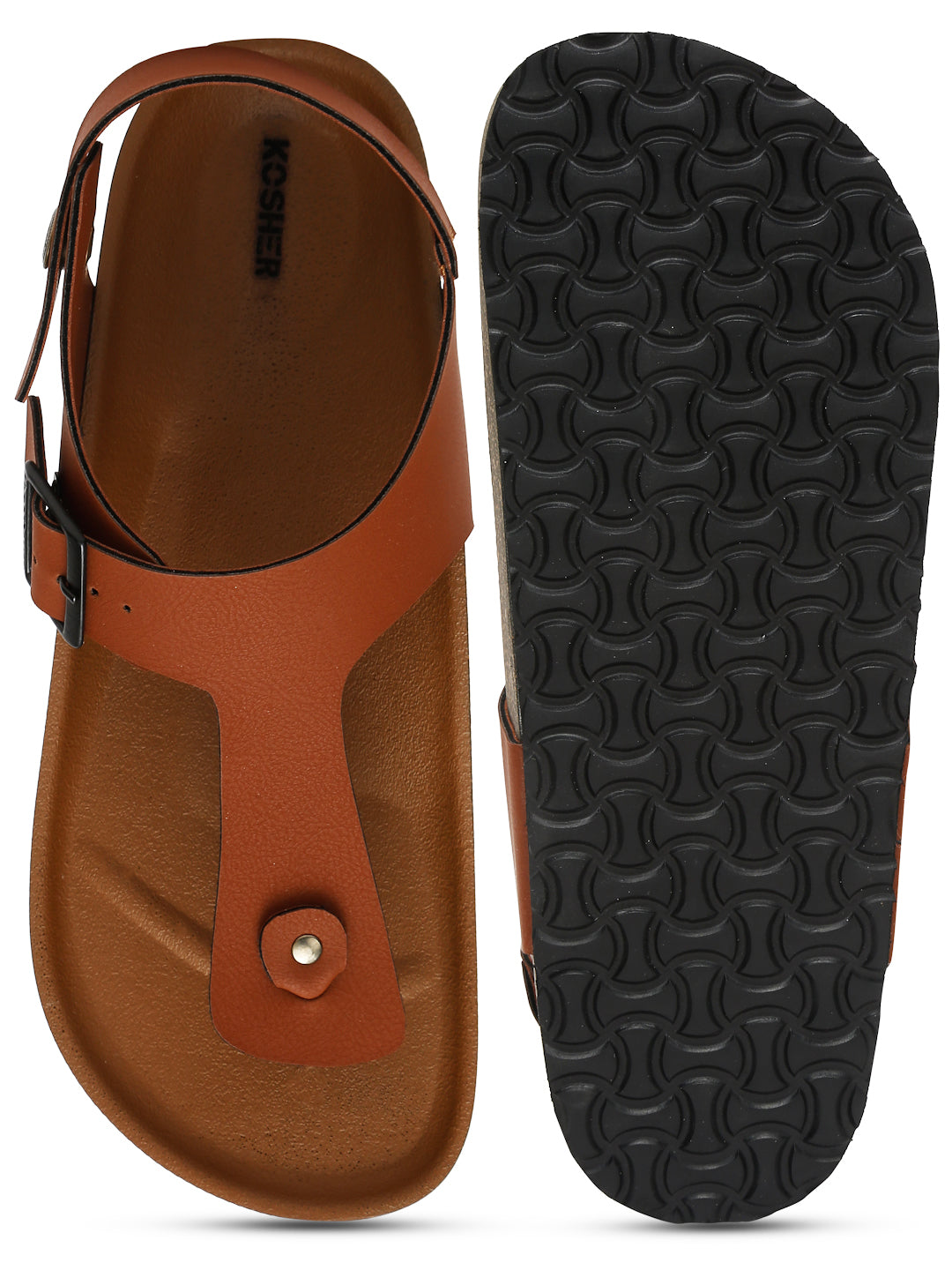 Kosher Tan Color Casual Sandal