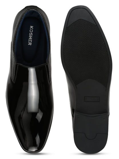 Kosher Black Color Slip-on Formal Shoes