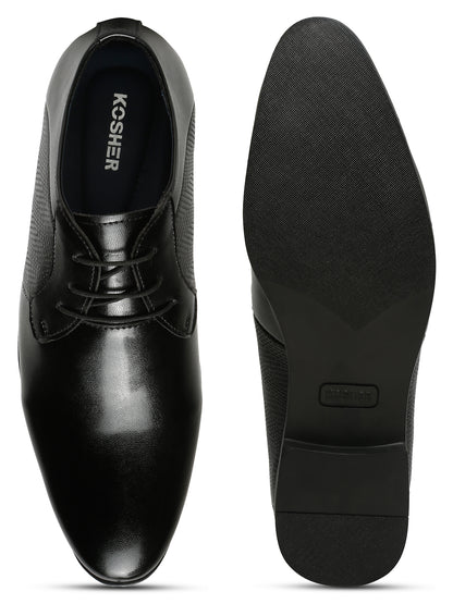 Kosher Black Color lace-up Formal Shoes