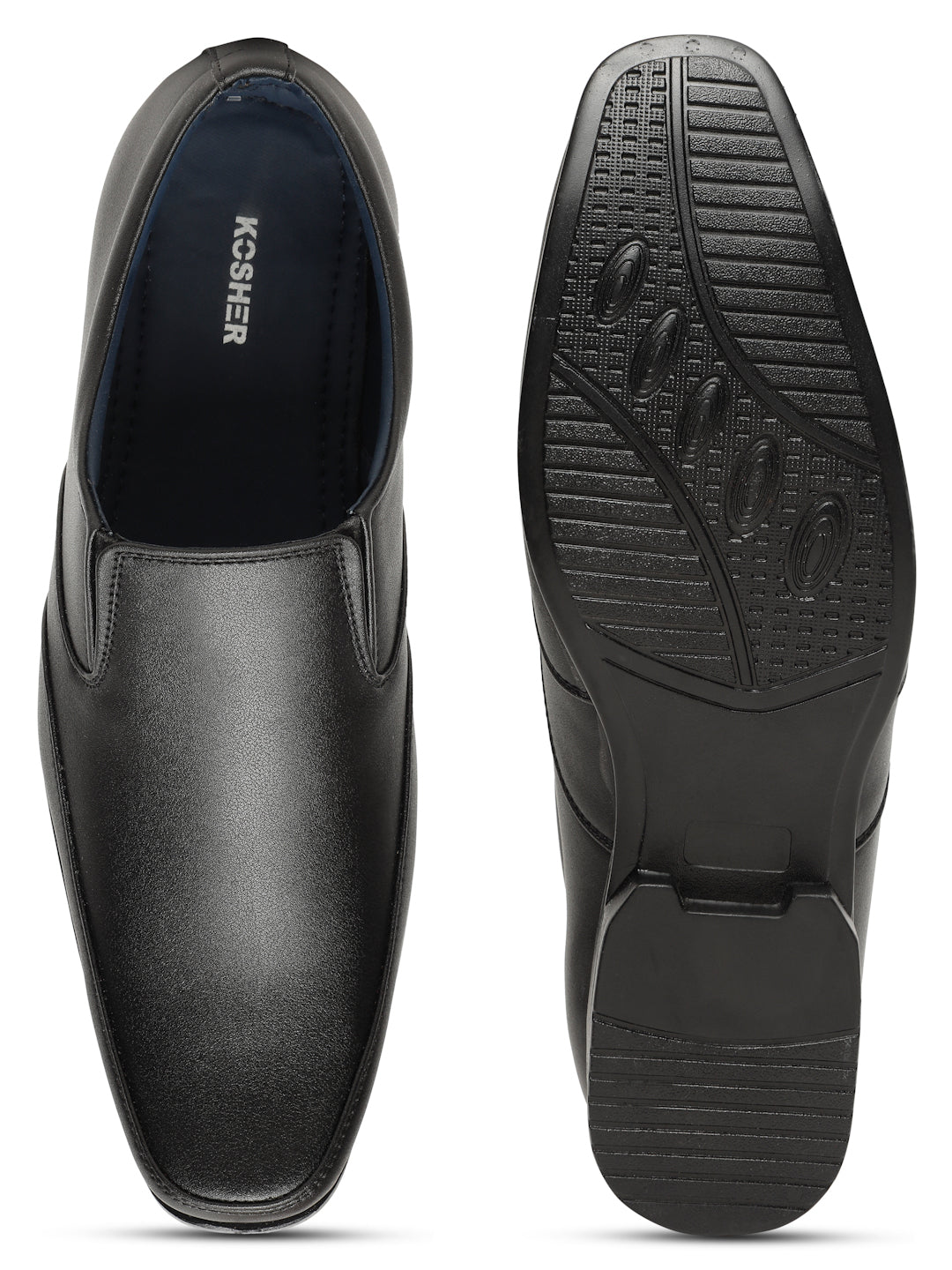 Kosher Black Color Slip-on Formal Shoes