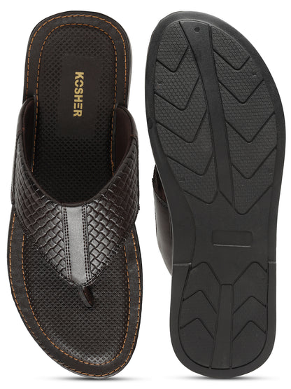 Kosher Brown Men's formal slipper