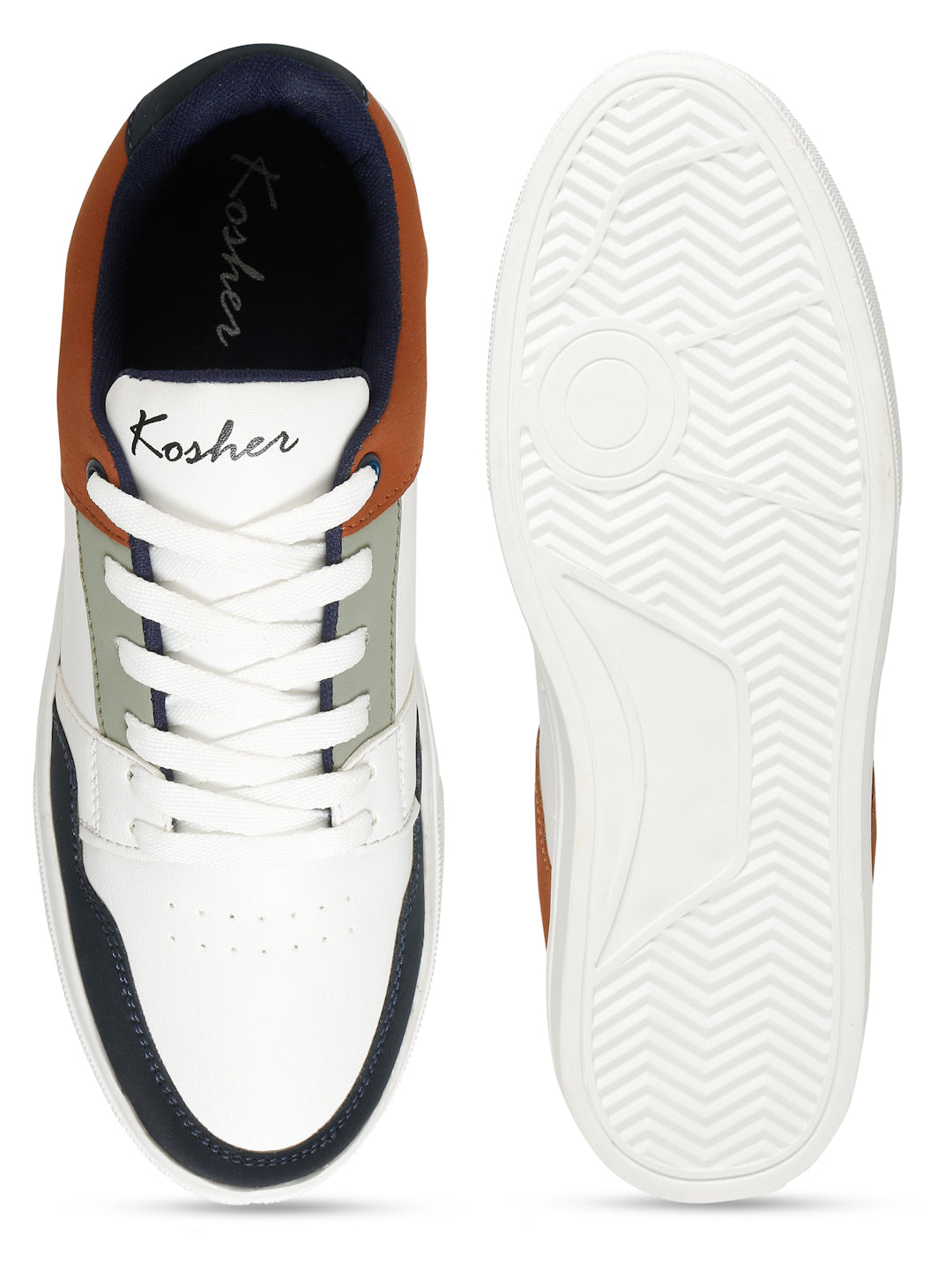 Kosher Men's Colorblock Synthetic Sneakers