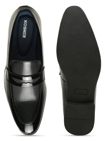 Kosher Black Color Slip-on Formal Shoes