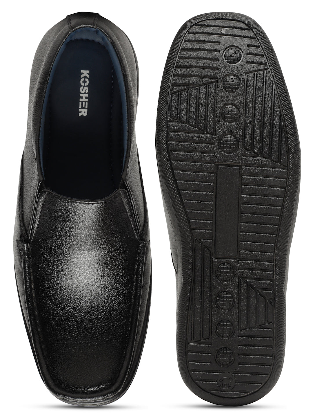 Kosher Black Color Lace-up Formal Shoes