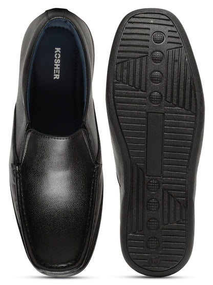 Kosher Black Color Lace-up Formal Shoes