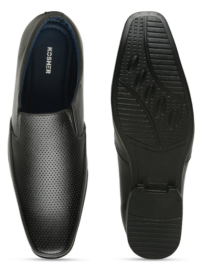 Kosher Black Color Slip-on Formal Shoes