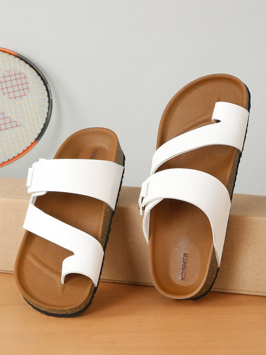 Kosher White Men's Casual Sandal