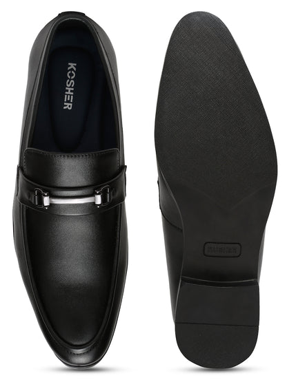 Kosher Black Color Slip-on Formal Shoes
