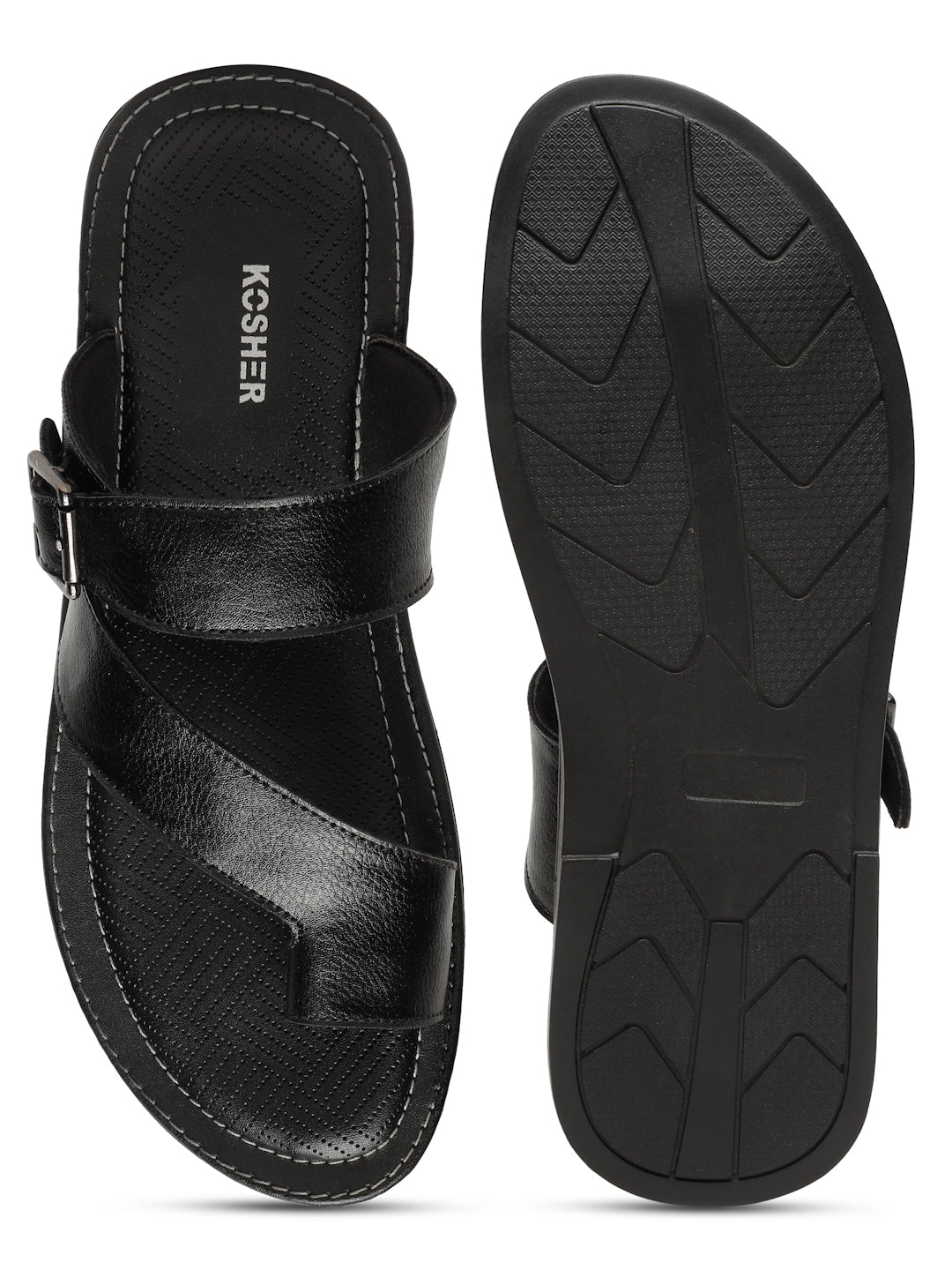 Kosher Black Men's formal slipper