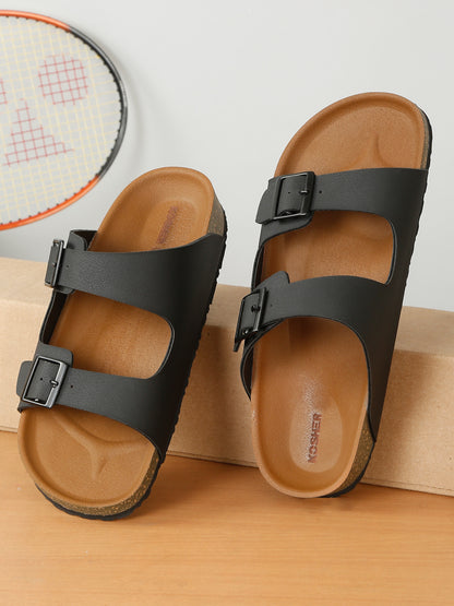 Kosher Black Men's Casual Sandal
