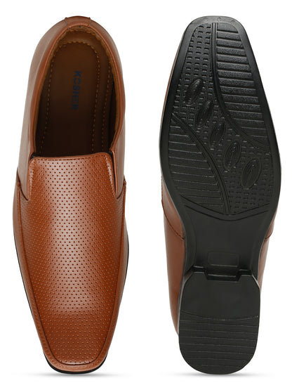 Kosher Tan Color Slip-on Formal Shoes