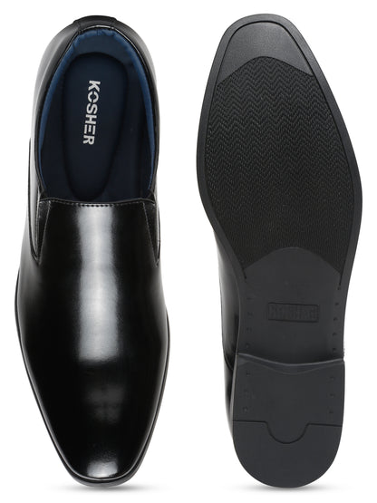 Kosher Black Color Slip-on Formal Shoes