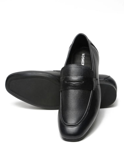 Kosher Black Color Slip-on Men's Formal Shoes