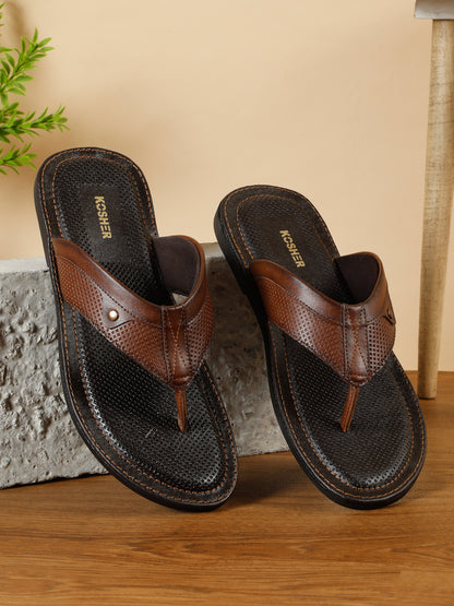 Kosher Tan Men's formal slipper