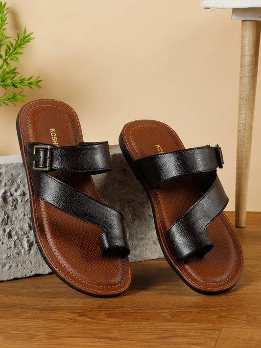 Kosher Brown Men's formal slipper