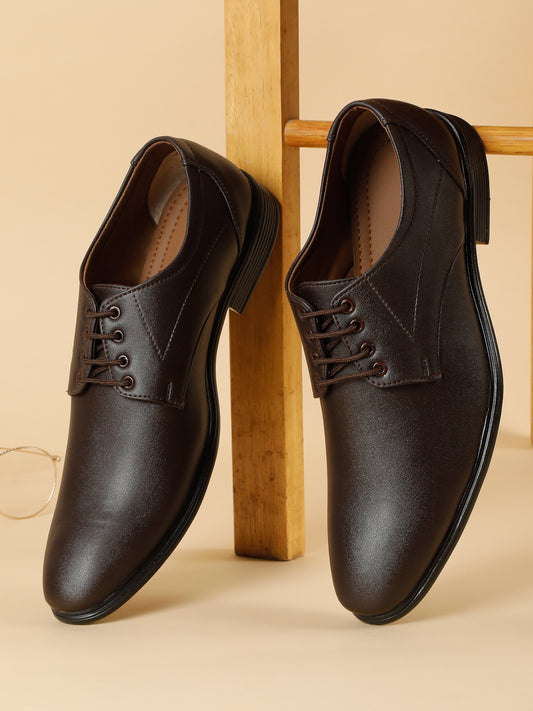 Kosher Brown Color Lace-up Formal Shoes