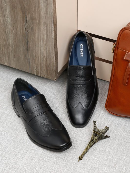 Kosher Black Colour Lace-up Formal Shoes