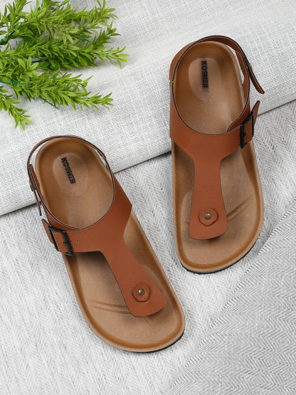 Kosher Tan Color Casual Sandal