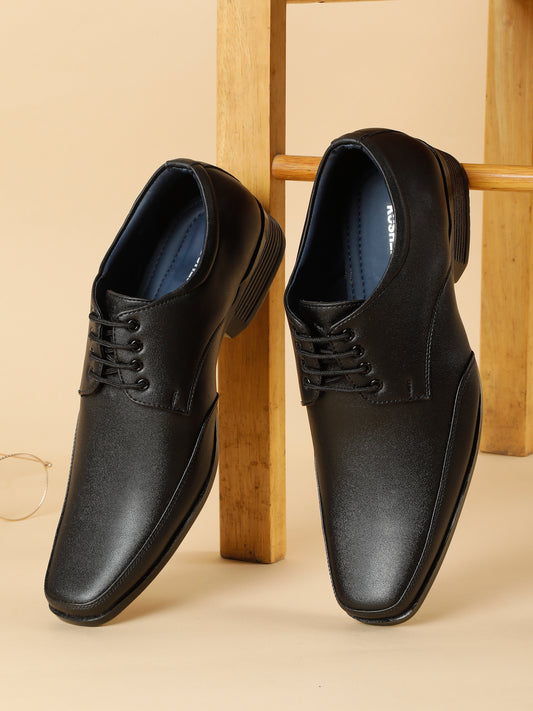 Kosher Black Color Lace-up Formal Shoes