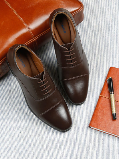 Kosher Brown Colour Lace-up Formal Shoes