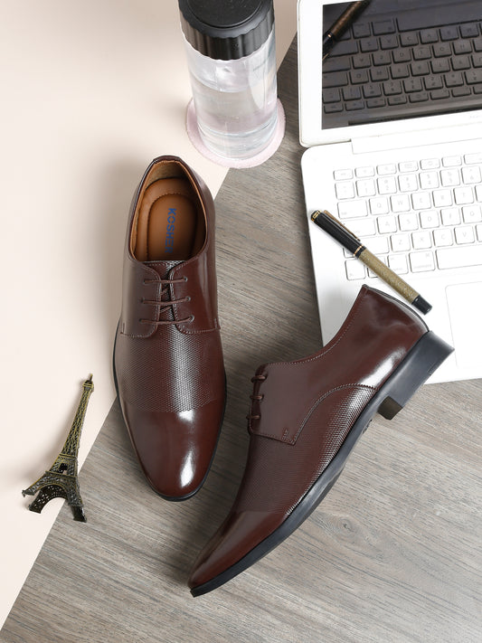 Kosher Brown Color Lace-up Formal Shoes