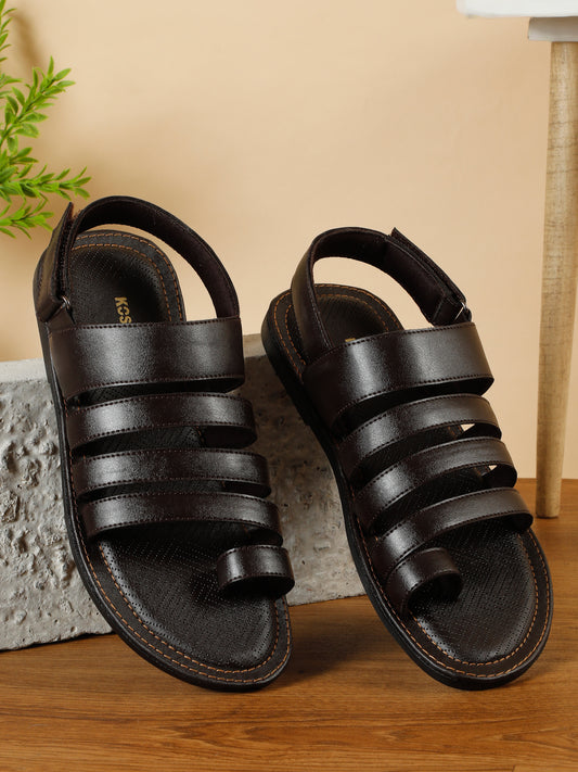 Kosher Brown Men's formal sandal